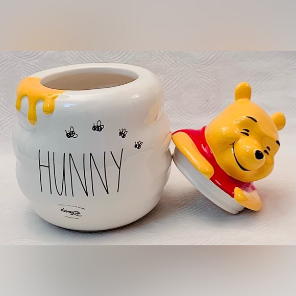 Rae Dunn Disney Winnie The Pooh Hunny Pot Cookie Jar / Canister - Picture 7 of 11